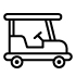 Golf buggy icon